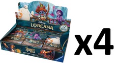 Disney Lorcana Azurite Sea Booster Box CASE (4 Booster Boxes)